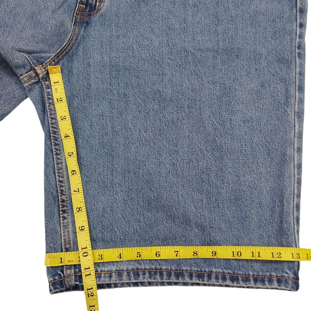 Levi's Jean Shorts Mens 44 Blue Denim Casual Skater Loose Baggy Retro Skater - Picture 11 of 11